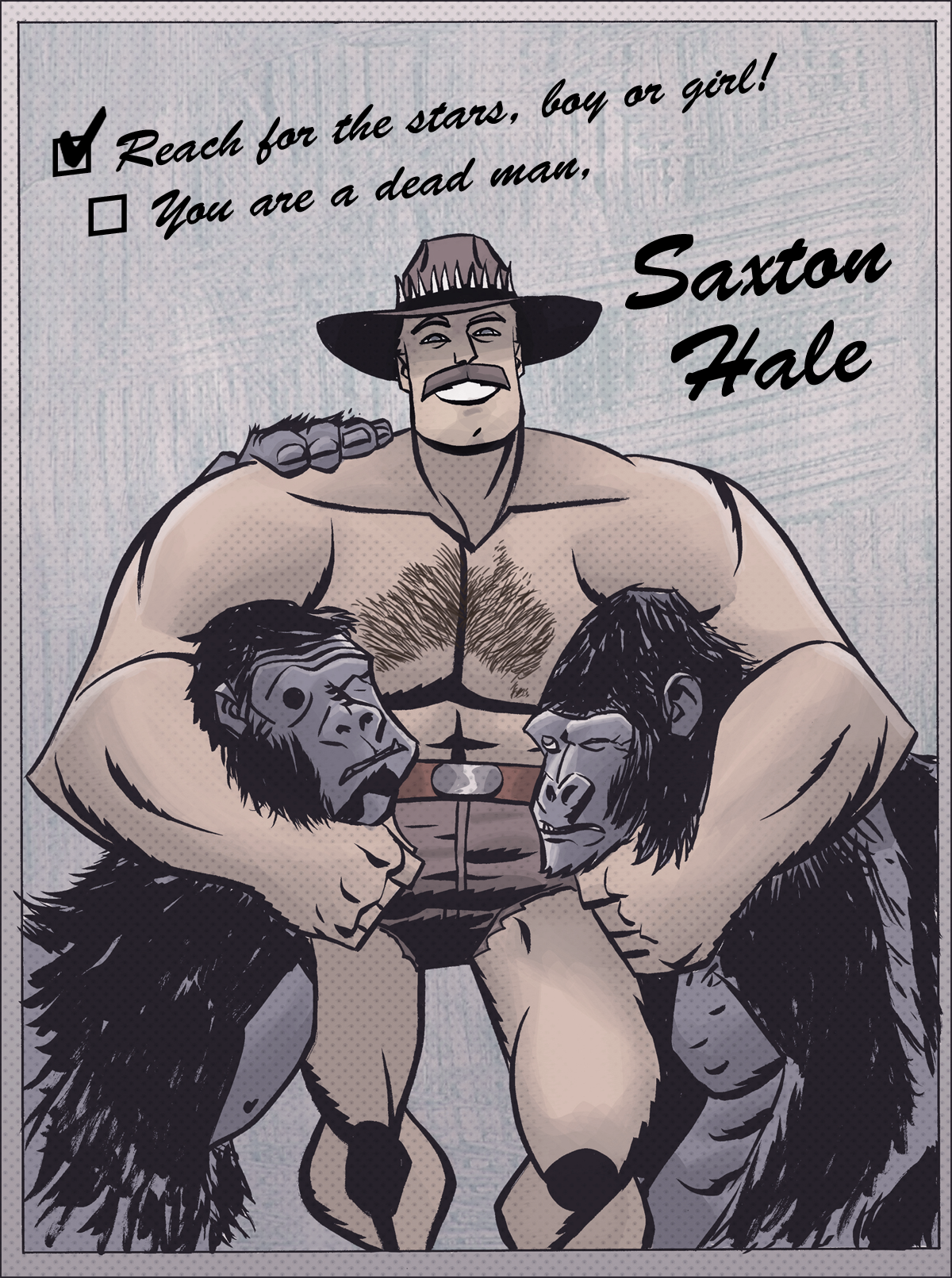 Autografo de Saxton Hale del TF2 DIY Kit